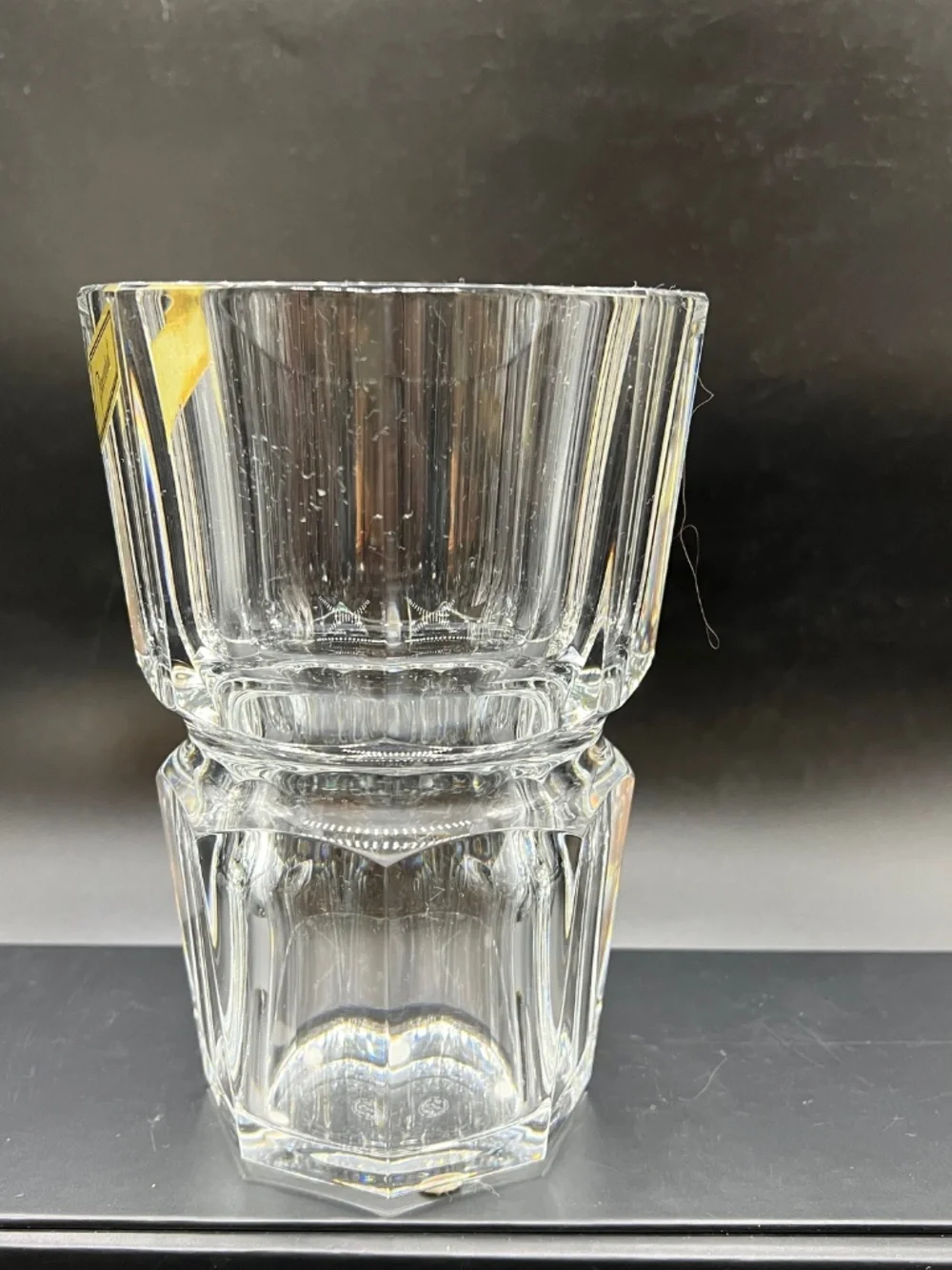 Vintage Baccarat Edith, Heavy Cut Crystal Vase in Original Box